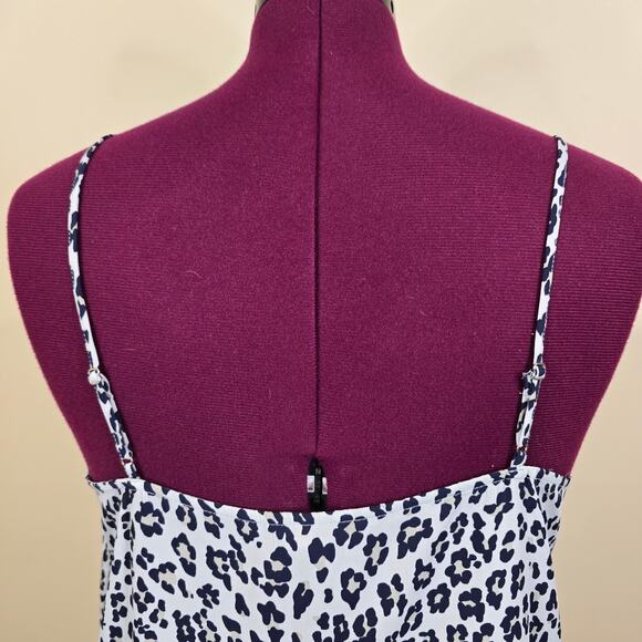Women's Banana Republic Gray Cheetah Print Camisole Tank | Size Large - Picture 6 of 10